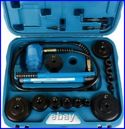 HYDRAULIC KNOCKOUT PUNCH Electrical Conduit Hole Cutter Set KO Tool Kit