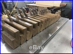 Half Set (Even Nos.) Hollow & Round Molding Planes Skewed Cutters by Varvill Yor