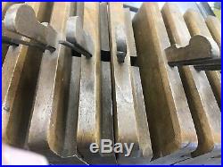 Half Set (Even Nos.) Hollow & Round Molding Planes Skewed Cutters by Varvill Yor