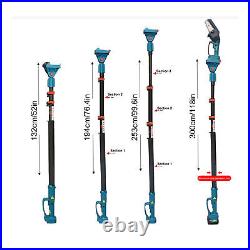 Hedge Trimmer Very Long Reach Extendable Telescopic Garden Hedge Cutter Set New