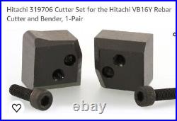 Hitachi 319706 Cutter Set For VB16Y Rebar Cutter and Bender 1-Pair