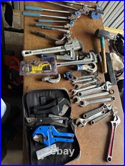 Husky Ridgid Home-Flex Mixed Tool Set Wrenches, Tube Cutter, Bender Bag