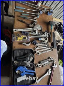 Husky Ridgid Home-Flex Mixed Tool Set Wrenches, Tube Cutter, Bender Bag