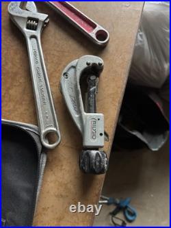 Husky Ridgid Home-Flex Mixed Tool Set Wrenches, Tube Cutter, Bender Bag