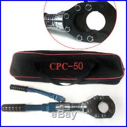 Hydraulic Cable Shear Cable Cutter 50mm Copper Shears 70kN tool set
