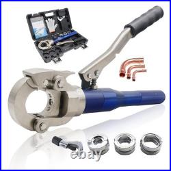 Hydraulic Copper Press Tool 1/2 3/4 1 Jaw Crimper Pliers & Pipe Cutter Set