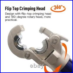 Hydraulic Copper Press Tool 1/2 3/4 1 Jaw Crimper Pliers & Pipe Cutter Set