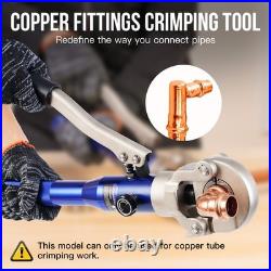 Hydraulic Copper Press Tool 1/2 3/4 1 Jaw Crimper Pliers & Pipe Cutter Set