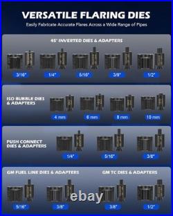Hydraulic Flaring Tool Kit Brake Line Tubing Cutter Set