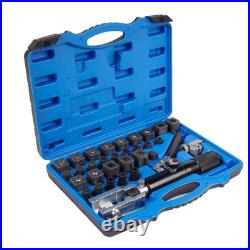 Hydraulic Flaring Tool Set with Tube Cutter for GM Fuel Line Flare 5/16 and 3/8