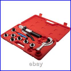 Hydraulic HVAC Tube Expander Heads Swaging Tubing Cutter 7 Lever Tools Set