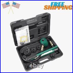 Hydraulic Knockout Punch Electrical Conduit Hole Cutter Set KO Tool Kit