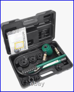 Hydraulic Knockout Punch Electrical Conduit Hole Cutter Set KO Tool Kit Hydraulic Knockout Punch Electrical Conduit Hole Cutter Set KO Tool Kit