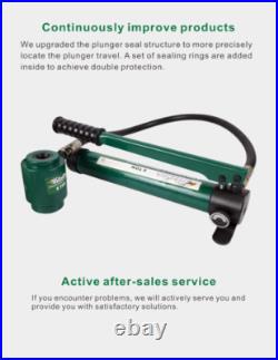 Hydraulic Knockout Punch Electrical Conduit Hole Cutter Set KO Tool Kit Hydraulic Knockout Punch Electrical Conduit Hole Cutter Set KO Tool Kit