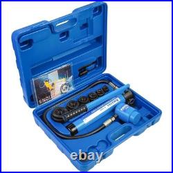 Hydraulic Knockout Punch Electrical Conduit Hole Cutter Set KO Tool Kit 1/2