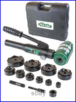 Hydraulic Knockout Punch Electrical Conduit Hole Cutter Set KO Tool Kit 1/2 NeW Hydraulic Knockout Punch Electrical Conduit Hole Cutter Set KO Tool Kit 1/2 NeW