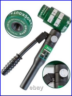 Hydraulic Knockout Punch Electrical Conduit Hole Cutter Set KO Tool Kit 1/2 t Hydraulic Knockout Punch Electrical Conduit Hole Cutter Set KO Tool Kit 1/2 t