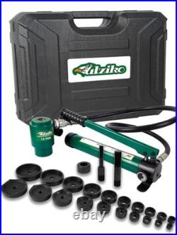 Hydraulic Knockout Punch Electrical Conduit Hole Cutter Set KO Tool Kit 1/2 t Hydraulic Knockout Punch Electrical Conduit Hole Cutter Set KO Tool Kit 1/2 t