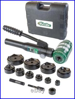 Hydraulic Knockout Punch Electrical Conduit Hole Cutter Set KO Tool Kit 1/2 t Hydraulic Knockout Punch Electrical Conduit Hole Cutter Set KO Tool Kit 1/2 t