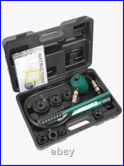 Hydraulic Knockout Punch Electrical Conduit Hole Cutter Set KO Tool Kit 1/2 t Hydraulic Knockout Punch Electrical Conduit Hole Cutter Set KO Tool Kit 1/2 t