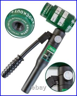 Hydraulic Knockout Punch Electrical Conduit Hole Cutter Set KO Tool Kit 1/2 t Hydraulic Knockout Punch Electrical Conduit Hole Cutter Set KO Tool Kit 1/2 t