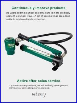 Hydraulic Knockout Punch Electrical Conduit Hole Cutter Set KO Tool Kit 1/2 t