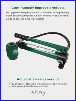Hydraulic Knockout Punch Electrical Conduit Hole Cutter Set KO Tool Kit 1/2 t Hydraulic Knockout Punch Electrical Conduit Hole Cutter Set KO Tool Kit 1/2 t