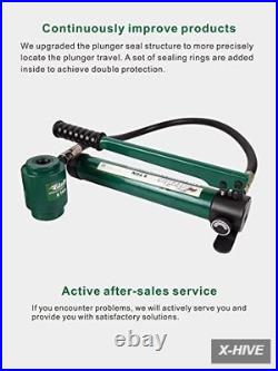 Hydraulic Knockout Punch Electrical Conduit Hole Cutter Set KO Tool Kit 1/2 to