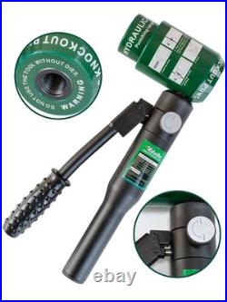 Hydraulic Knockout Punch Electrical Conduit Hole Cutter Set KO Tool Kit 1/2 to 2