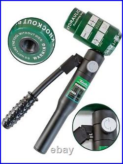 Hydraulic Knockout Punch Electrical Conduit Hole Cutter Set KO Tool Kit 1/2 to 2