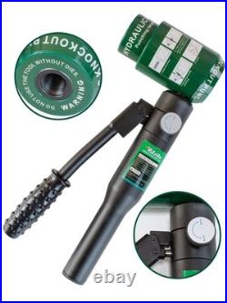Hydraulic Knockout Punch Electrical Conduit Hole Cutter Set KO Tool Kit 1/2 to 2