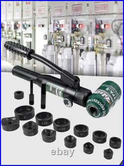 Hydraulic Knockout Punch Electrical Conduit Hole Cutter Set KO Tool Kit 1/2 to 2 Hydraulic Knockout Punch Electrical Conduit Hole Cutter Set KO Tool Kit 1/2 to 2