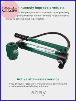 Hydraulic Knockout Punch Electrical Conduit Hole Cutter Set KO Tool Kit 1/2 to 2