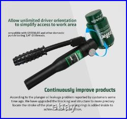 Hydraulic Knockout Punch Electrical Conduit Hole Cutter Set KO Tool Kit 1/2 to 2