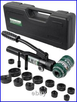 Hydraulic Knockout Punch Electrical Conduit Hole Cutter Set KO Tool Kit 1/2 to 2 Hydraulic Knockout Punch Electrical Conduit Hole Cutter Set KO Tool Kit 1/2 to 2