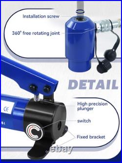 Hydraulic Knockout Punch Electrical Conduit Hole Cutter Set KO Tool Kit 1/2 to 4