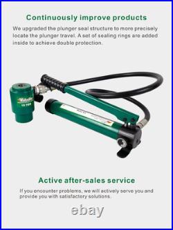 Hydraulic Knockout Punch Electrical Conduit Hole Cutter Set KO Tool Kit 1/2 to 4