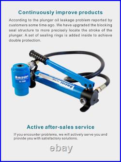 Hydraulic Knockout Punch Electrical Conduit Hole Cutter Set KO Tool Kit 15TCon Hydraulic Knockout Punch Electrical Conduit Hole Cutter Set KO Tool Kit 15TCon
