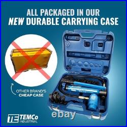 Hydraulic Knockout Punch Electrical Conduit Hole Cutter Set KO Tool Kit 5