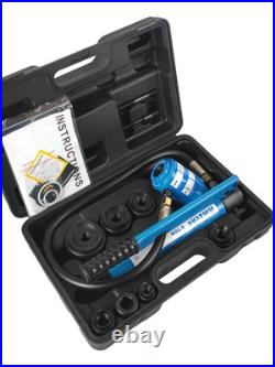 Hydraulic Knockout Punch Electrical Conduit Hole Cutter Set KO Tool Kit 8TC Hydraulic Knockout Punch Electrical Conduit Hole Cutter Set KO Tool Kit 8TC