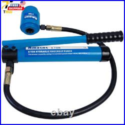 Hydraulic Knockout Punch Electrical Conduit Hole Cutter Set KO Tool Kit Alloy St