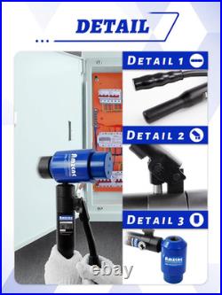Hydraulic Knockout Punch Kit 12 Ton 1/2-4 Conduit Hole Cutter Set KO Tool Case
