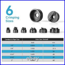 Hydraulic Knockout Punch Set KO Tool 10T Electrical Conduit Hole Cutter wit