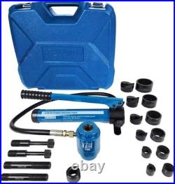 Hydraulic Knockout Punch Tool Kit, 6 Count, Alloy Steel Conduit Cutter Set