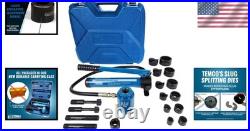 Hydraulic Knockout Punch Tool Kit, 6 Count, Alloy Steel Conduit Cutter Set