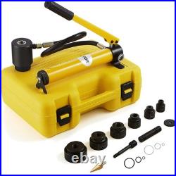 Hydraulic punch kit knockout punch set conduit hole cutter metal sheet tool
