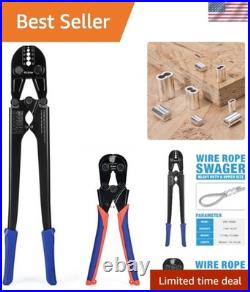 ICrimp Wire Rope Crimping Tool & Cutter Set for 1/16''-3/16'', Pro Quality