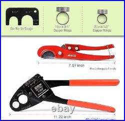 IWISS IWS-COMBO-1234-Set Copper Ring Crimping Tool with Copper Rings & Cutter
