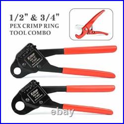 Iwiss Set of 2 PEX Crimper Crimping Tools with 1/2 3/4 Angle with Go-No Go Iwiss Set of 2 PEX Crimper Crimping Tools with 1/2 3/4 Angle with Go-No Go