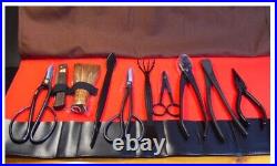 Japanese Bonsai Tool 10 Set 10 pcs Scissors Tweezers Cutter for Small-Medium